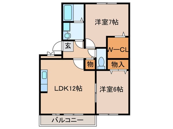 ボヌ－ルの物件間取画像